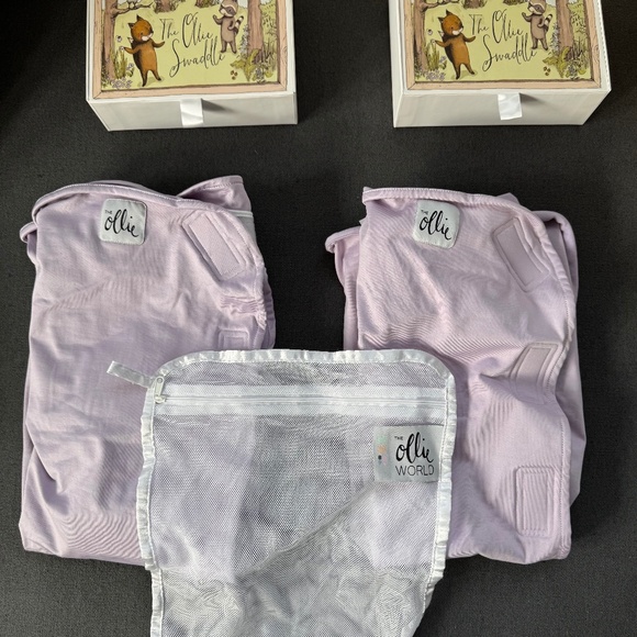 NWOT Two Purple Ollie Swaddles